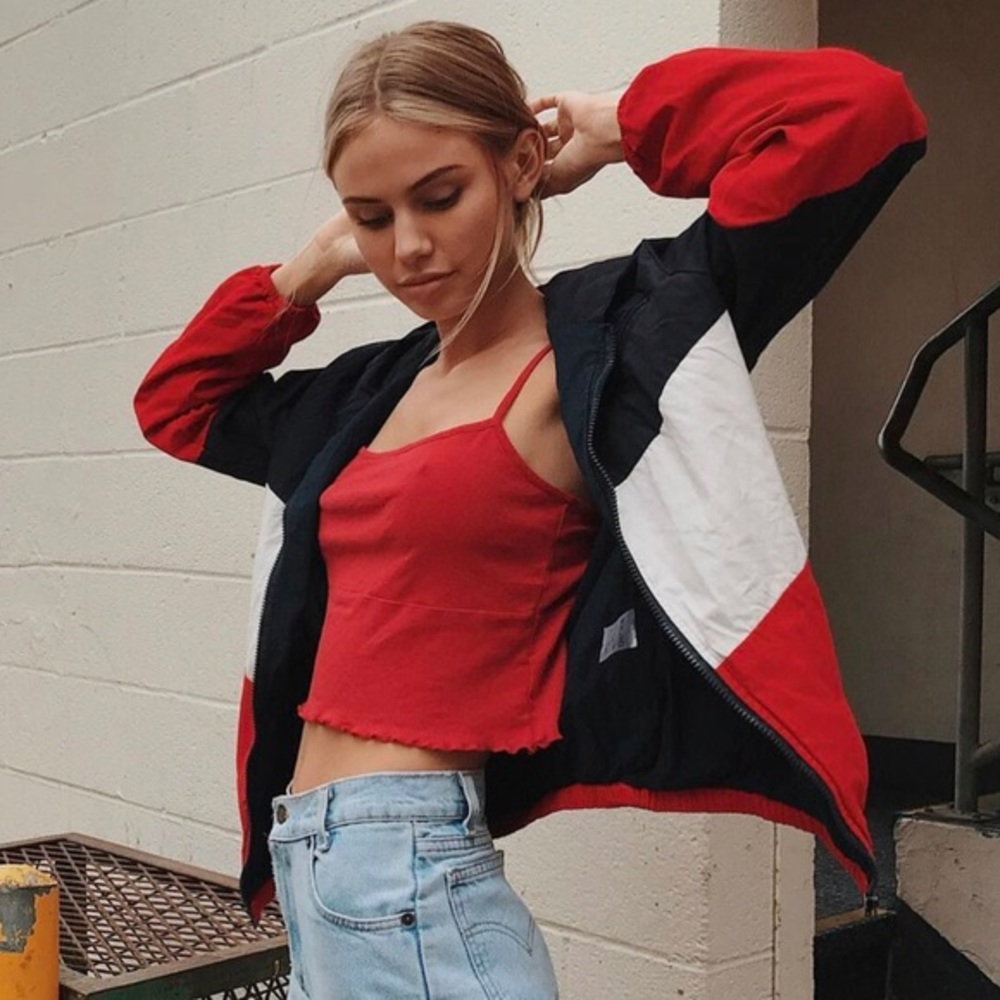 Brandy Melville red Alani tank